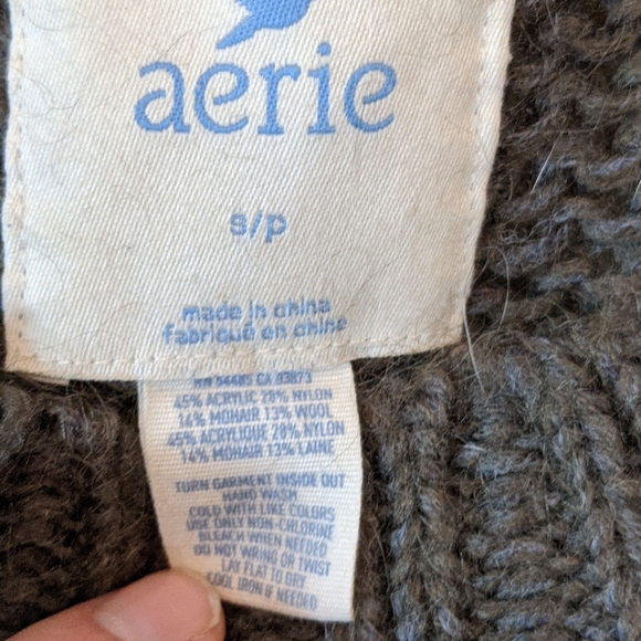 aerie Cable Knit Mohair Sweater - Picture 4 of 4